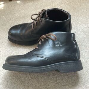 Havana Joe black leather lace up boots